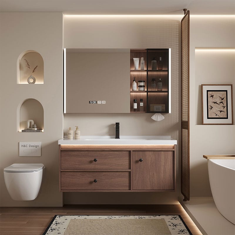 bathroom cabinet with mirror
