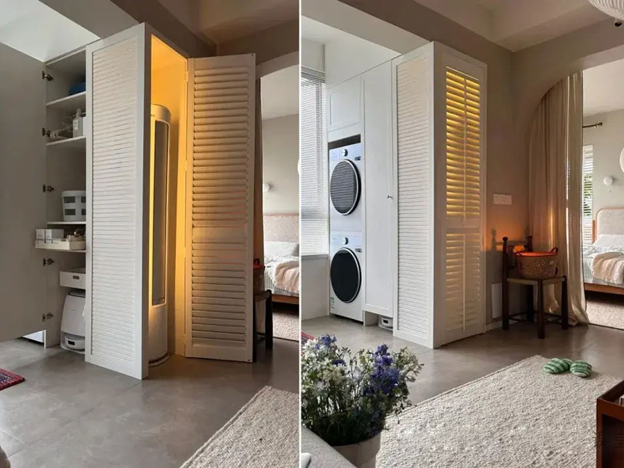 Hidden AC unit design